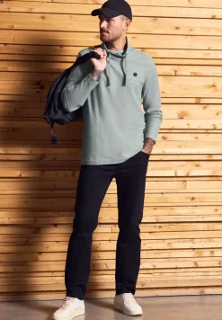T-shirt structuré Funnelneck