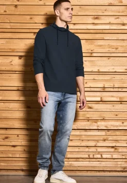 T-shirt structuré Funnelneck