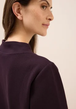 T-shirt structuré Funnel Neck