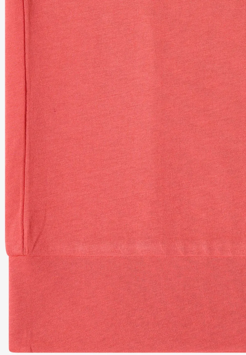 T-shirt uni à col V et manches courtes