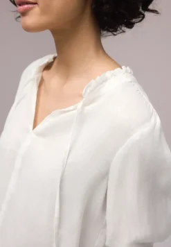 Tunique en lin à volants
