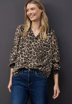Tunique en mousseline de soie avec tape