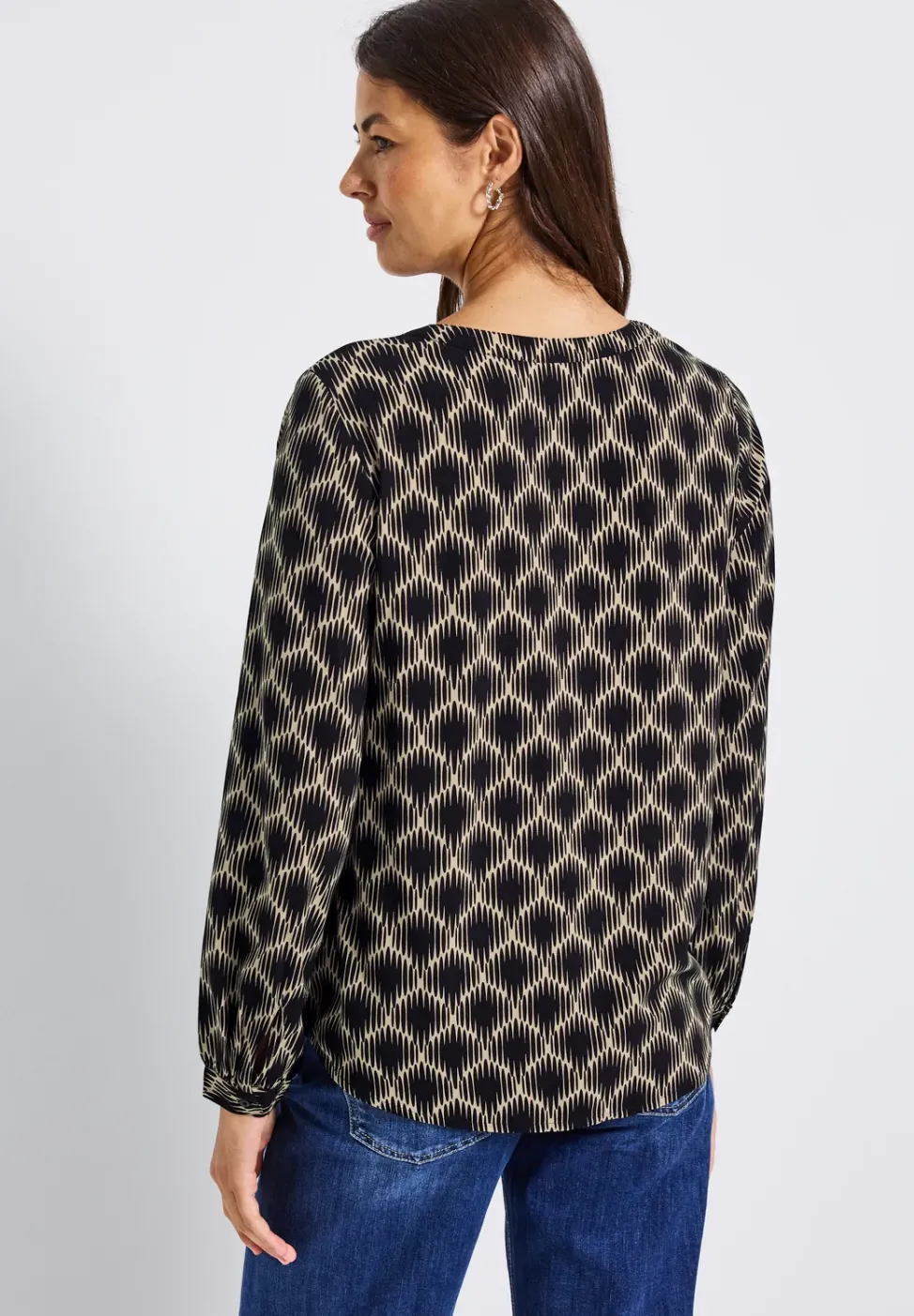 Tunique imprimée Split Neck