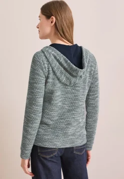 Veste à capuche bouclette