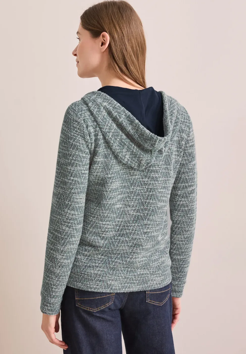 Veste à capuche bouclette