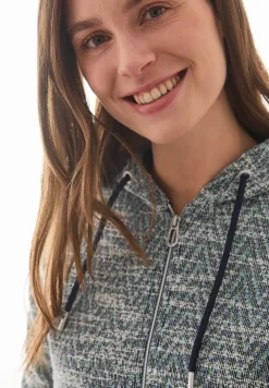 Veste à capuche bouclette