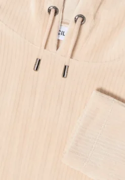 Veste en velours côtelé avec capuche