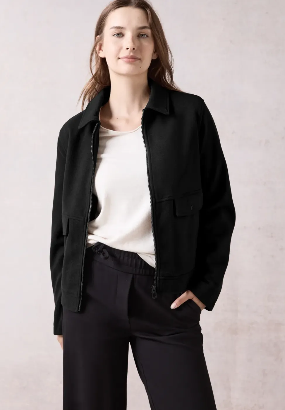 Veste aspect laine