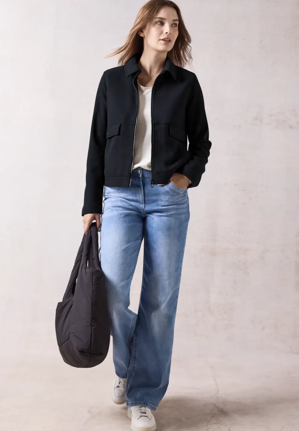 Veste aspect laine