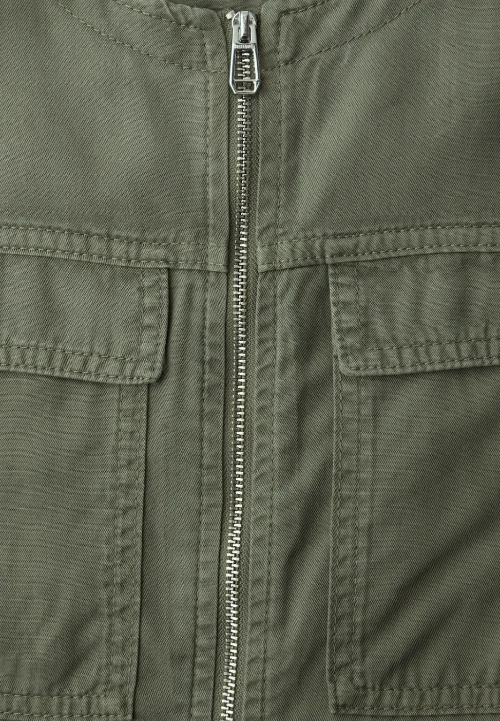 Veste au look délavé avec cordon de serrage