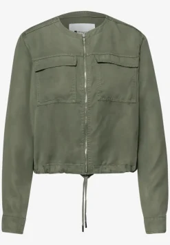 Veste au look délavé avec cordon de serrage