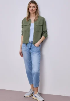 Veste au look délavé avec cordon de serrage