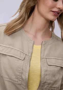 Veste au look délavé avec cordon de serrage