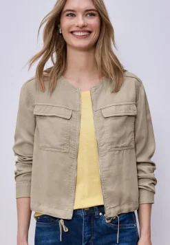 Veste au look délavé avec cordon de serrage