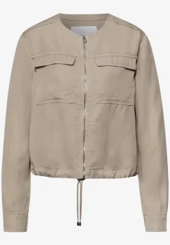 Veste au look délavé avec cordon de serrage