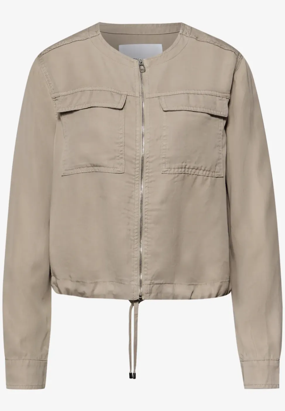Veste au look délavé avec cordon de serrage