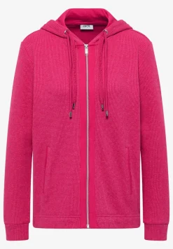 Veste avec capuche et motif à rayures