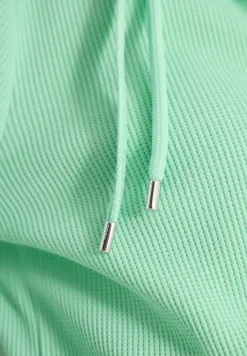 Veste avec capuche et motif à rayures
