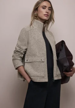 Veste avec col montant