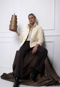 Veste avec col montant