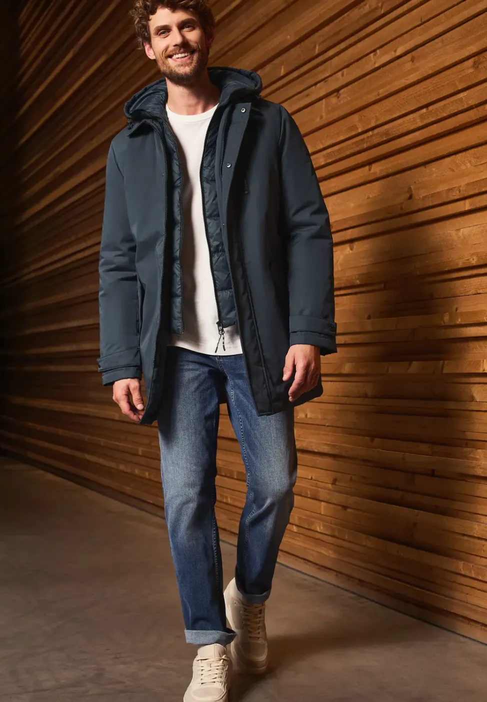 Veste avec insert doublé