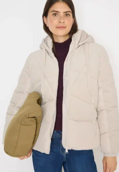 Veste bouffante avec mélange de velours côtelé