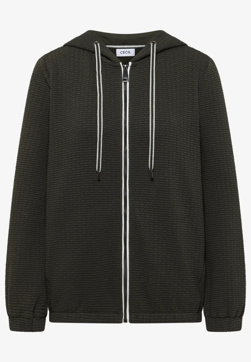 Veste à capuche avec structure