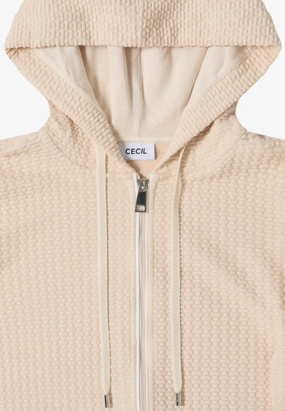 Veste à capuche avec structure