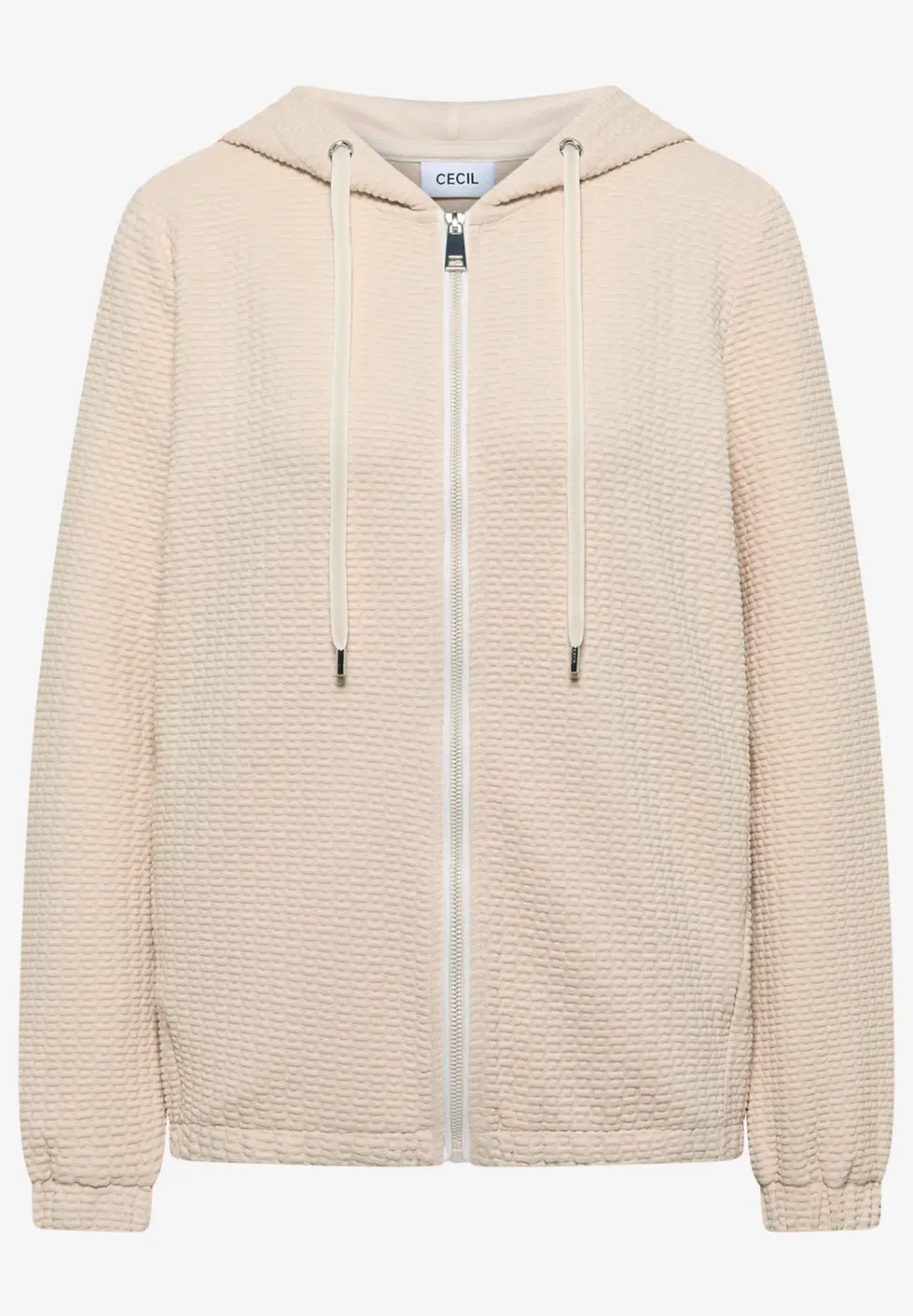 Veste à capuche avec structure