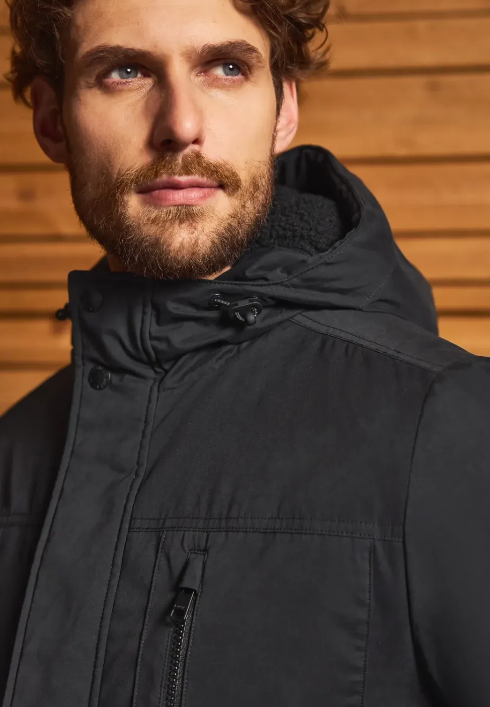 Veste à capuche doublée