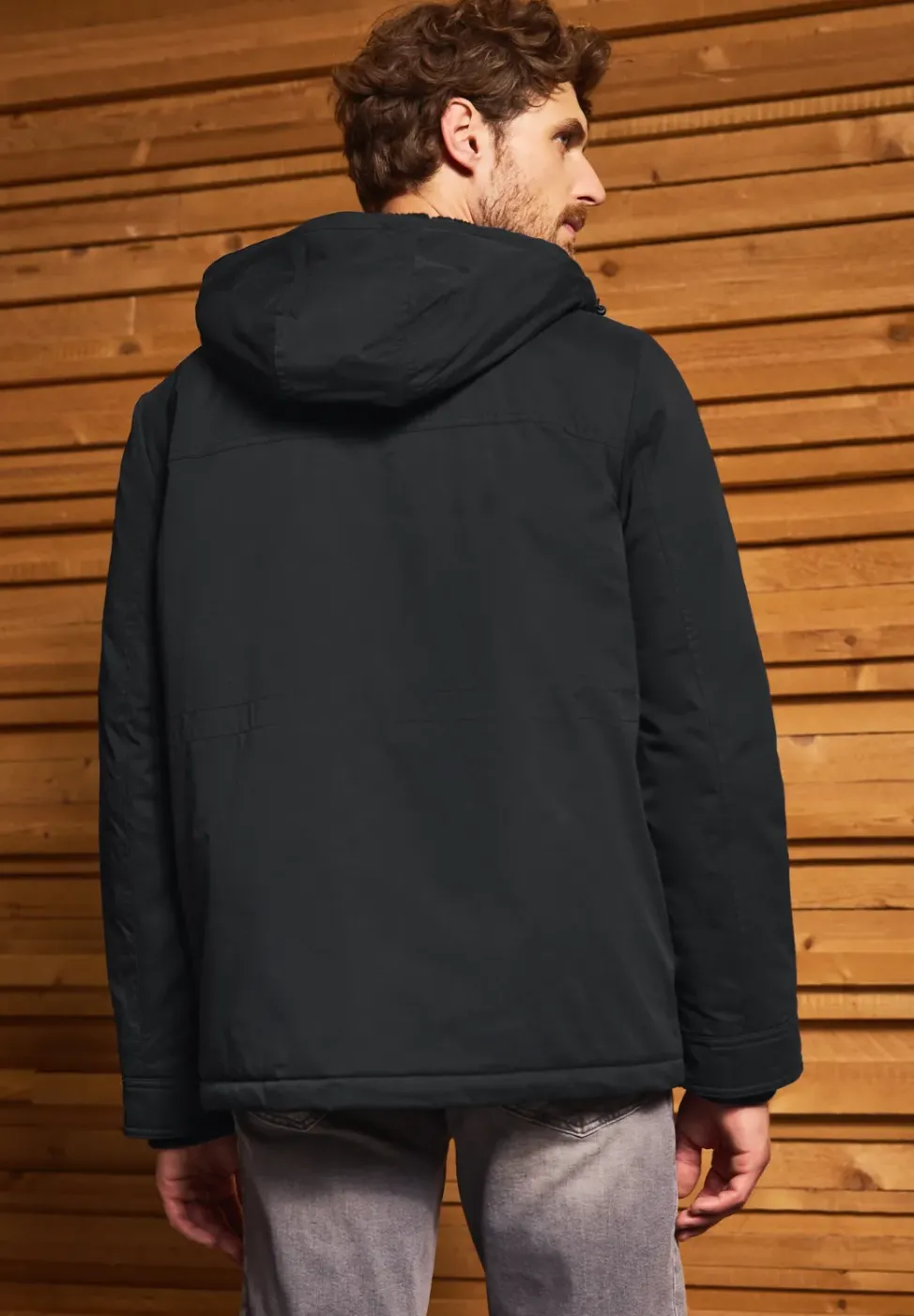 Veste à capuche doublée