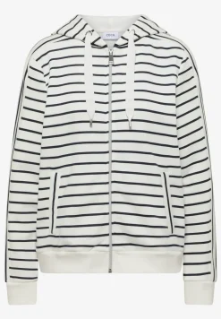 Veste à capuche rayée