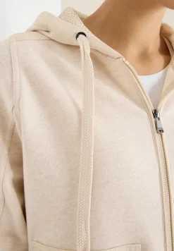 Veste à capuche à structure mixte