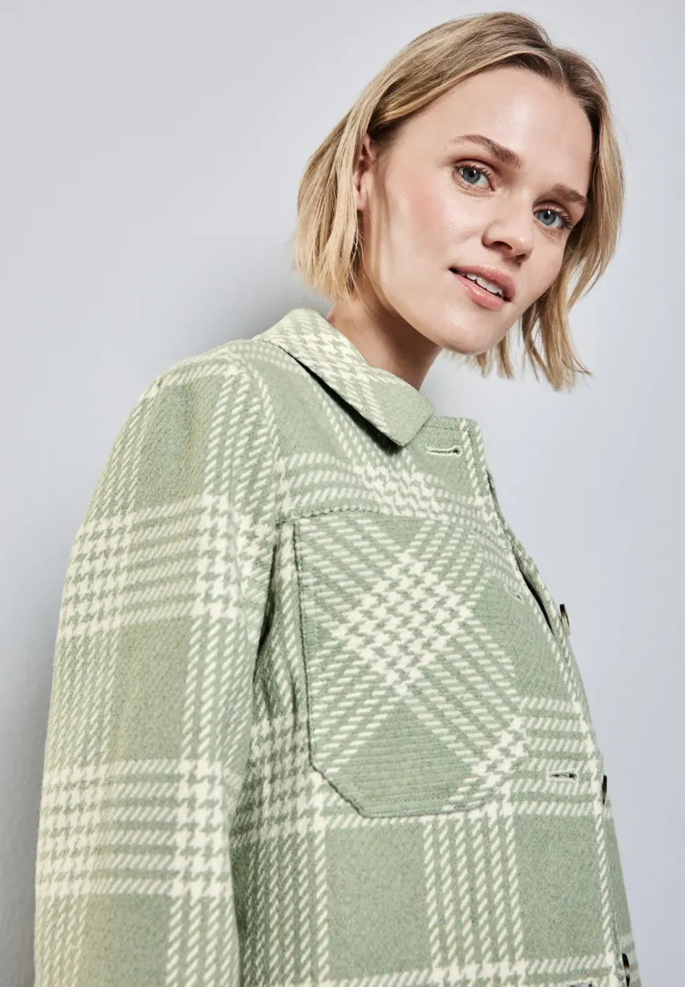 Veste à carreaux