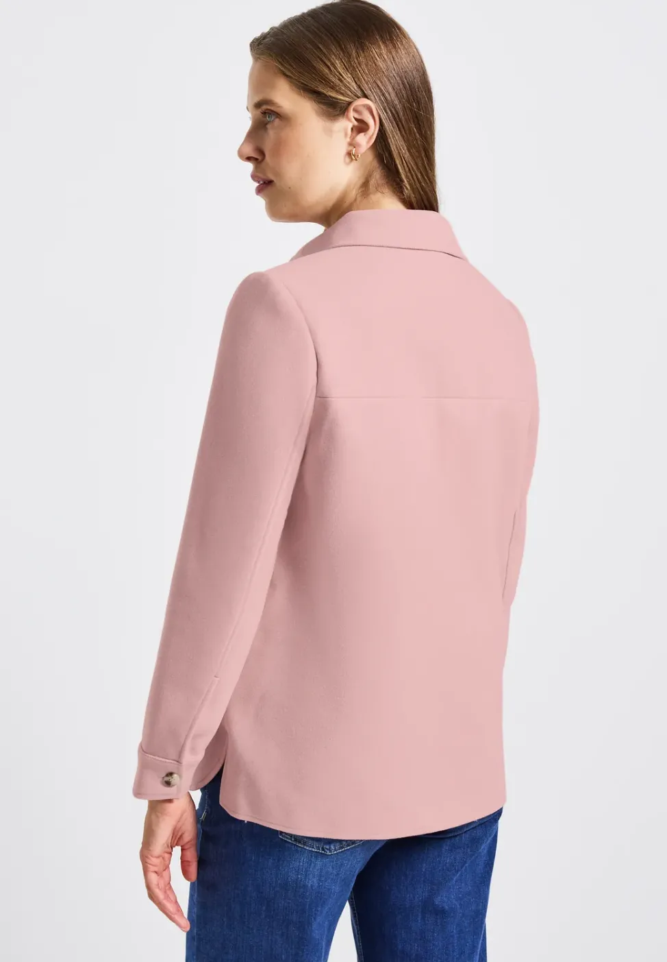 Veste-chemise à aspect laine