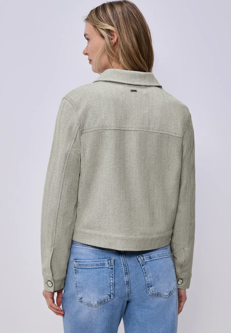 Veste à chevrons avec fermeture éclair