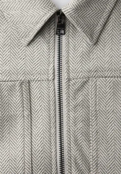 Veste à chevrons avec fermeture éclair