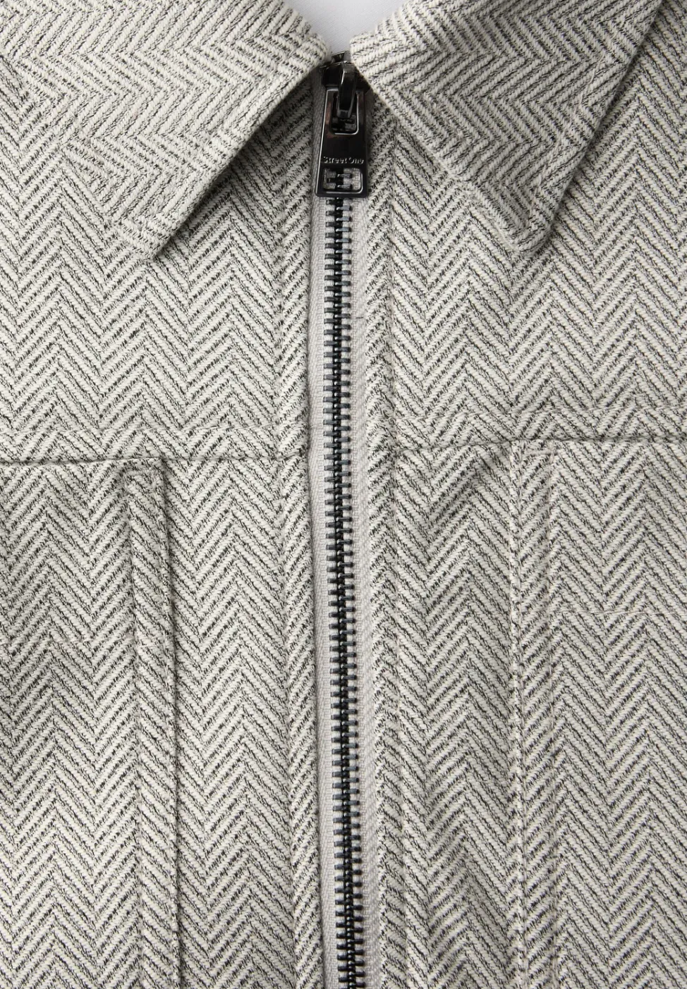 Veste à chevrons avec fermeture éclair