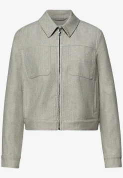Veste à chevrons avec fermeture éclair