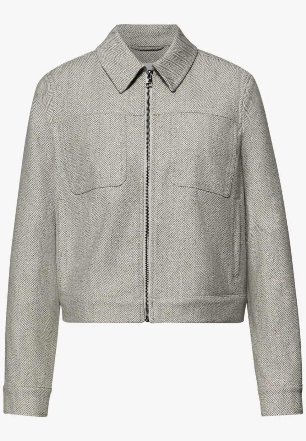 Veste à chevrons avec fermeture éclair
