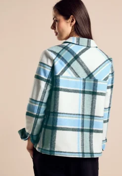 Veste courte effet laine