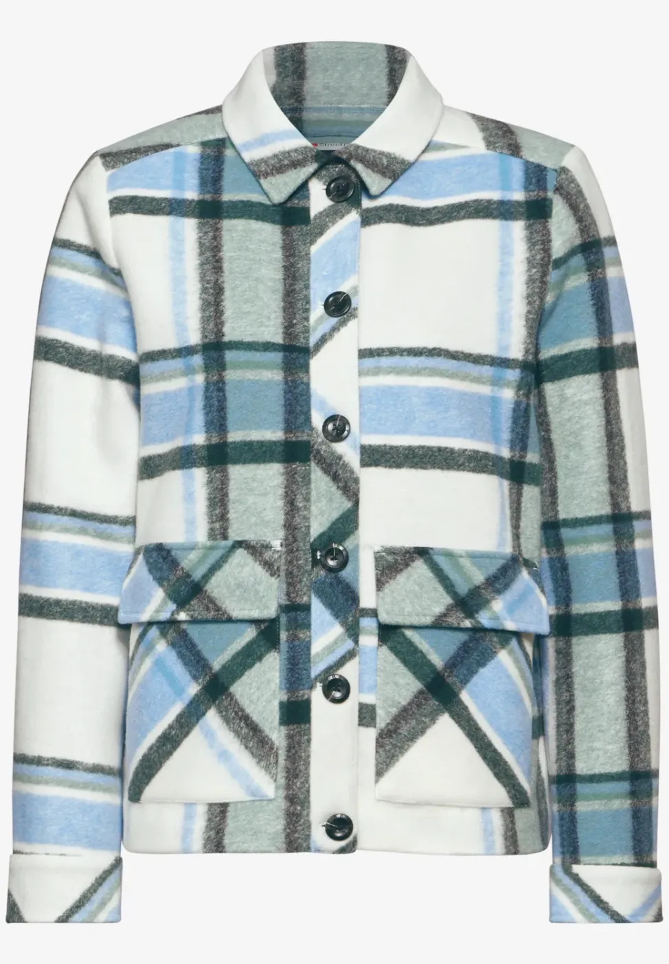 Veste courte effet laine