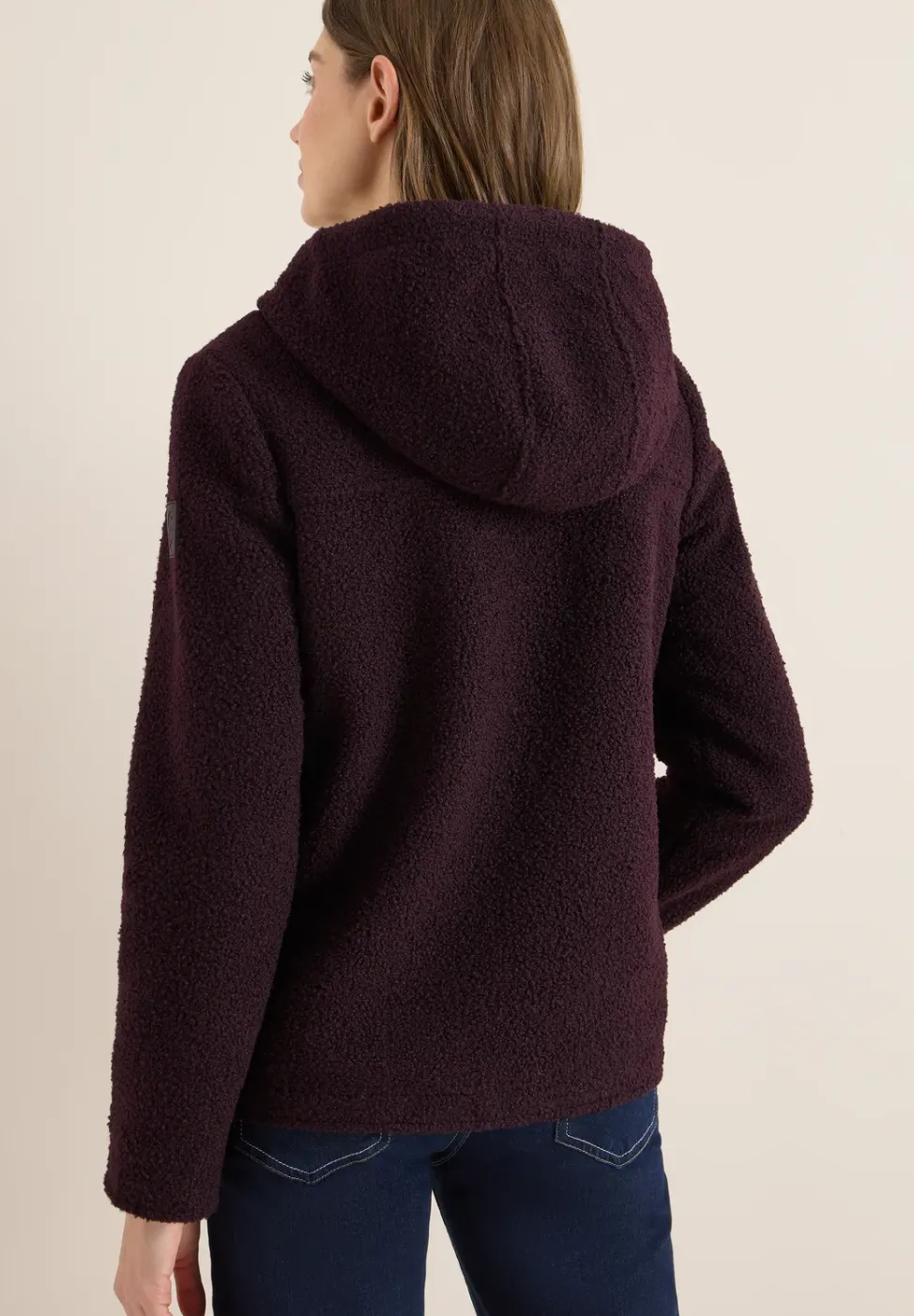 Veste courte effet laine