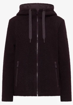 Veste courte effet laine