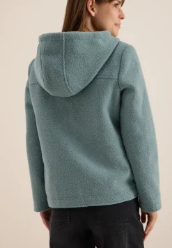 Veste courte effet laine