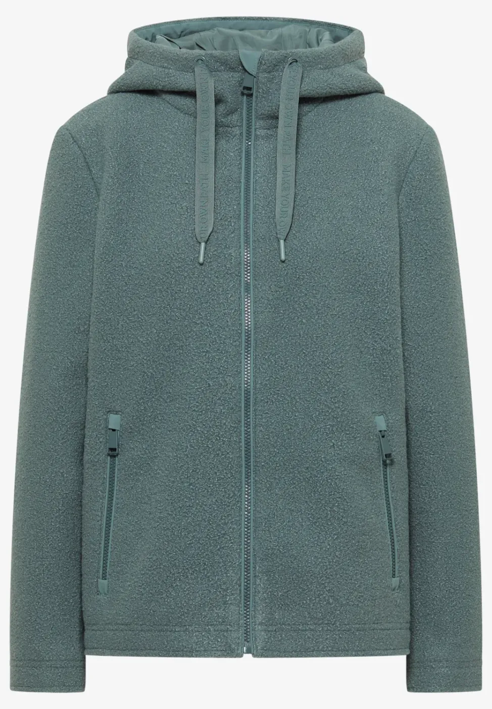 Veste courte effet laine
