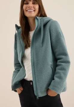 Veste courte effet laine