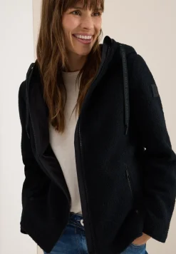 Veste courte effet laine