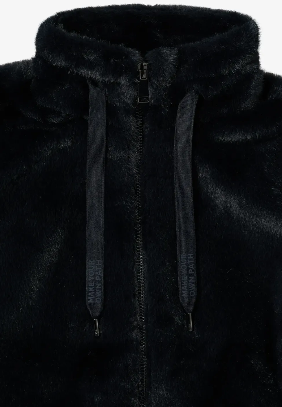 Veste courte en imitation fourrure