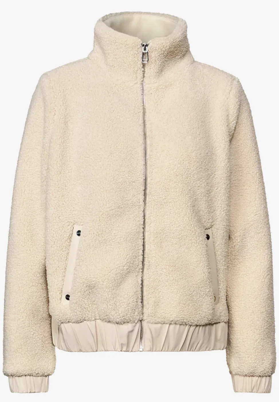 Veste courte en peluche